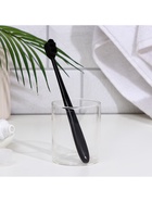 Сверхмягкая зубная щётка, 10000 щетинок, ребристая, чёрная - Фото 5