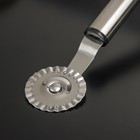 Нож для пиццы и теста Доляна Fargo, 18,5×4 см, нержавеющая сталь, ребристый - Фото 2