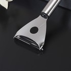 Овощечистка Доляна Fargo, 17,5×5×2 см, нержавеющая сталь, цвет серебристый - Фото 2