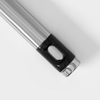 Тёрка крупная с ручкой Доляна Fargo, 23,5×6×2, нержавеющая сталь, цвет цвет серебряный, чёрный - фото 4339162
