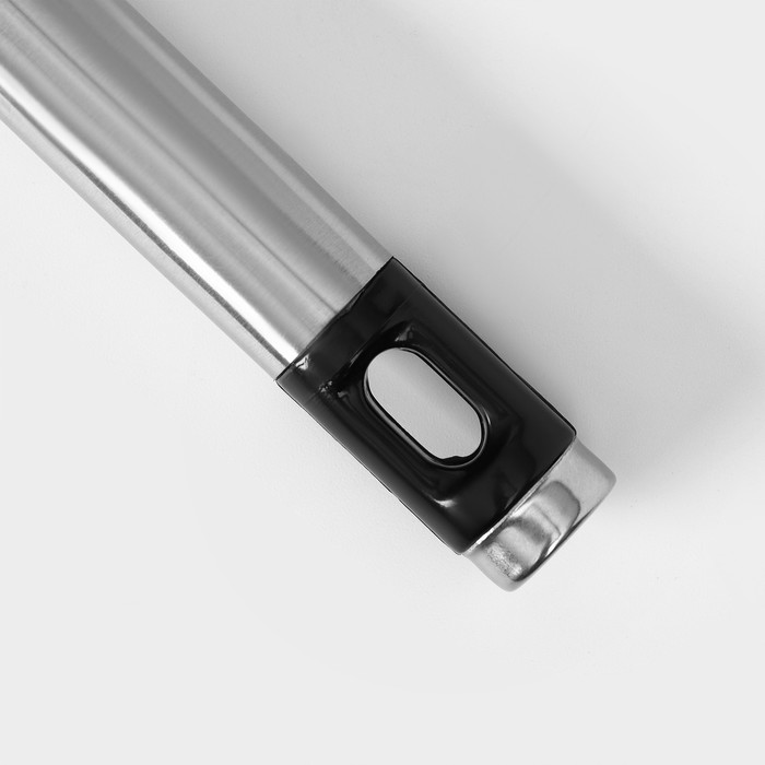 Тёрка крупная с ручкой Доляна Fargo, 23,5×6×2, нержавеющая сталь, цвет цвет серебряный, чёрный - фото 1891174682