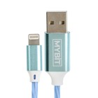 Кабель MYBIT, Lightning - USB, 2 А, 1 м, динамическая LED подсветка - Фото 3