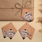 Открытка-шильдик на подарок «Ты лучший», крафт 6,3 × 8,9 см - Фото 1