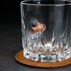 Набор "Непробиваемый", 2 стакана 200 мл с пулей, камни для виски 4 шт. в мешочке, подставка - Фото 6
