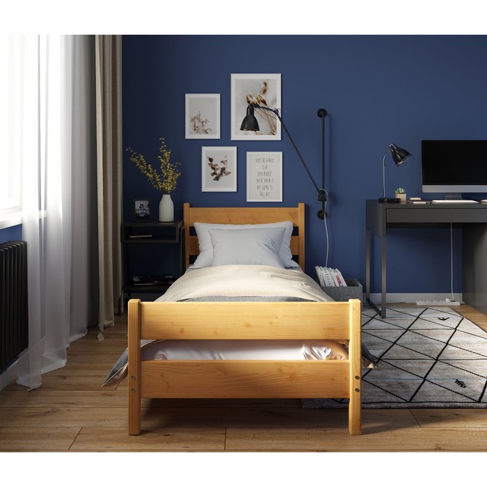 Кровать «Фрида», 70 × 160 см, массив сосны, без покрытия - фото 1908799029