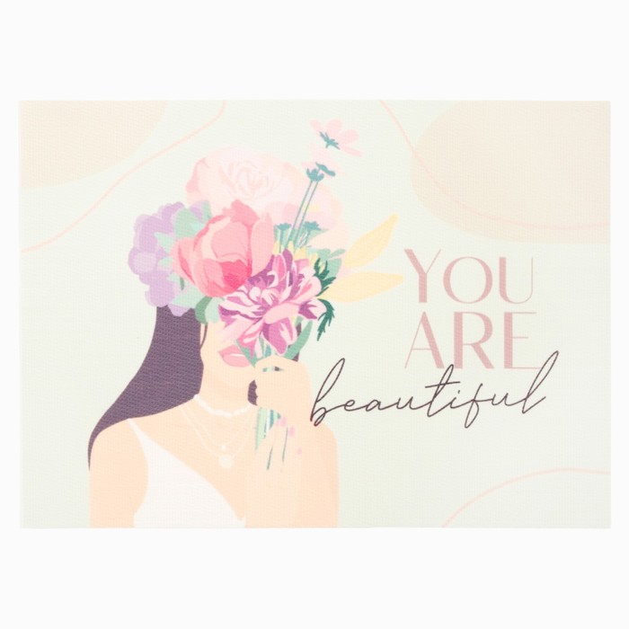 Салфетка на стол Доляна "You are beautiful" ПВХ 40*29см - фото 1907338398