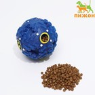 Квакающий мяч для собак большой, жёсткий, 9,5 см, тёмно-синий - фото 299707590