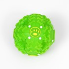 Квакающий мяч для собак большой, жёсткий, 9,5 см, зелёный - Фото 3