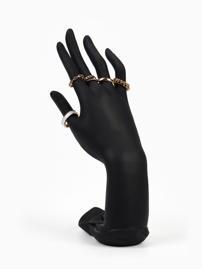 Подставка для украшений «QF. Рука», 9×12×22 см, чёрная