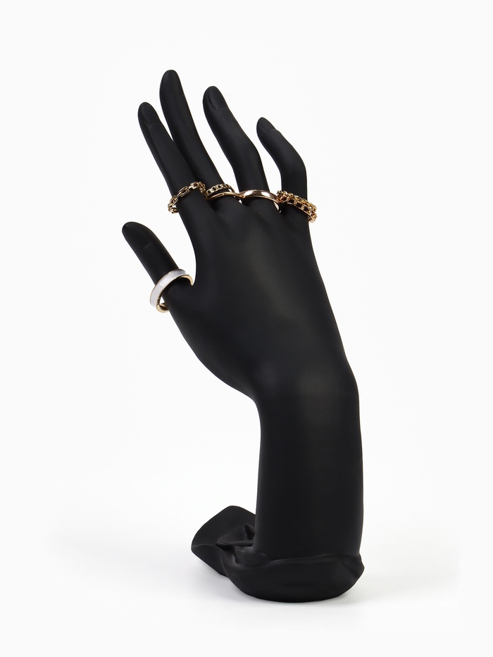 Подставка для украшений «QF. Рука», 9×12×22 см, чёрная - Фото 1