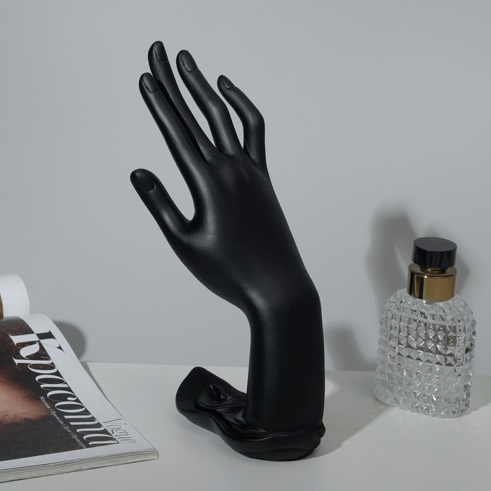 Подставка для украшений «Рука» 9×12×22, цвет чёрный - фото 1880820296