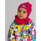 Комплект шапка и снуд для девочки, размер 46, цвет фуксия - Фото 2