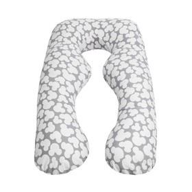 Наволочка к подушке для беременных «Мышонок», размер 340х72 см, цвет серый