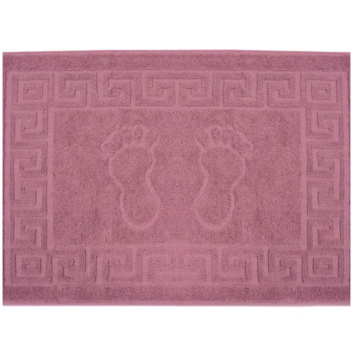 Махровое полотенце для ног, размер 50x70 см, цвет брусничный - Фото 1