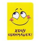 Обложка для паспорта Смайл "Хочу обнимашек" - Фото 1
