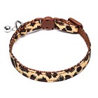 Ошейник кошачий с пряжкой в форме кошки, 26×1 см, бежевый - Фото 2