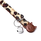 Ошейник кошачий с пряжкой в форме кошки, 26×1 см, бежевый - Фото 7