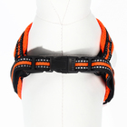 Комплект амуниции мягкий, светоотражающий, поводок 120 х 1,5 см, ОШ 35-53 см, оранжевый - Фото 7