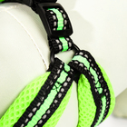 Комплект амуниции светоотражающий с мягкой шлейкой и мягкой ручкой, 1.5×120 см, ОШ 35-53, жёлтый - Фото 5