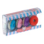 Набор фигурных ластиков «Вкусняшки», 4 штуки, МИКС - Фото 1