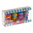 Набор фигурных ластиков «Вкусняшки», 4 штуки, МИКС - Фото 8