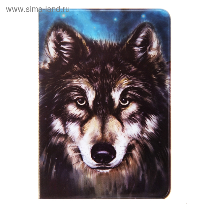 Обложка для паспорта "Волк" - Фото 1