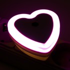 Ночник LED "Сердце" реагирует на темноту 6,5х6,5х2,5 см RISALUX - Фото 3