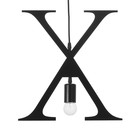 Светильник "Алфавит X" E27 40Вт черный 31х36-136 см - фото 34341946