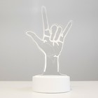 Светильник сенсорный "Рок-н-ролл" LED 3 цвета от USB - фото 22466304