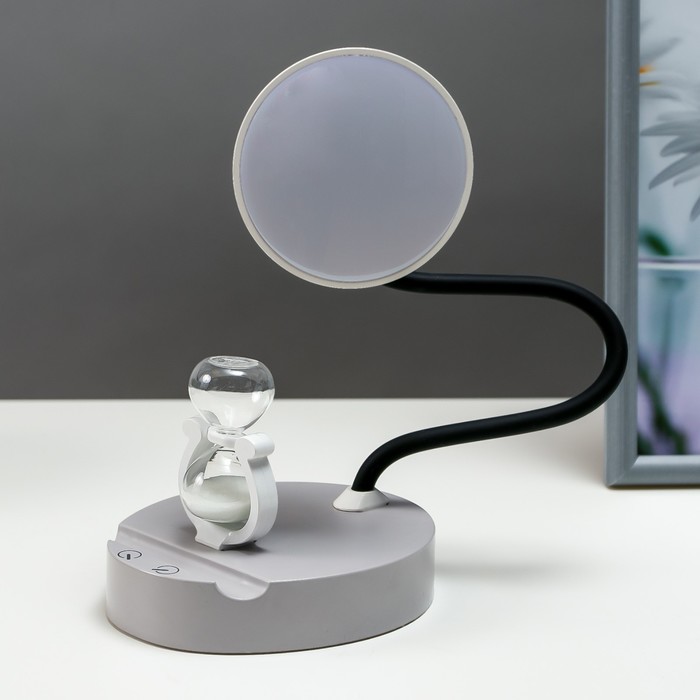 Настольная лампа сенсорная 16845/1WT LED 2Вт USB АКБ белый 11х13х34,5 см RISALUX - фото 1904429524