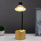 Настольная лампа сенсорная 16848/1YL LED 2Вт USB АКБ желтый 9,5х9,5х38 см RISALUX 7302982 - фото 14000644
