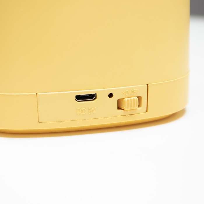 Настольная лампа сенсорная 16848/1YL LED 2Вт USB АКБ желтый 9,5х9,5х38 см RISALUX - фото 1907338784