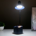 Настольная лампа сенсорная 16848/1GN LED 2Вт USB АКБ синий 9,5х9,5х38 см - фото 804661208