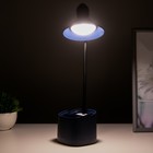 Настольная лампа сенсорная 16848/1GN LED 2Вт USB АКБ синий 9,5х9,5х38 см - фото 804661209