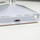 Настольная лампа 16862/1PR LED 0.8Вт 4000К USB АКБ прозрачный 12х12х26 см RISALUX - Фото 9