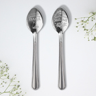 Ложки чайные с гравировкой, набор «Мама и папа», 15.5×25.5 см, 2 шт. - Фото 3