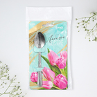 Ложка чайная с гравировкой «Любимой сестре», h=14 см - Фото 6