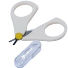 Ножницы маникюрные, детские, с защитным колпачком, молочный - Фото 4