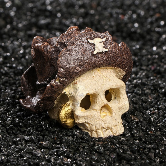 Декор для аквариума «Череп», 7×7×7 см - Фото 1