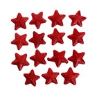 Фигурка для поделок и декора «Звезда», набор 15 шт, размер 1 шт: 3,5×3,5×2 см, цвет красный - фото 7776705