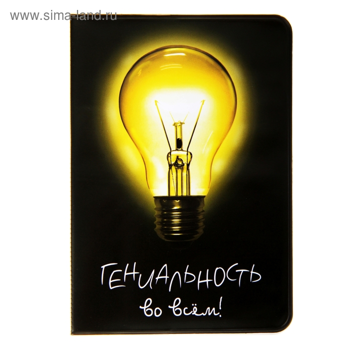 Обложка для паспорта "Гениальность во всем" - Фото 1