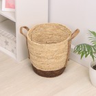 Корзина для белья плетёная Доляна «Природная», 33×31 см - Фото 2