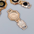 Декор для творчества пластик пряжка "Геометрия" золото 2,8х6,4 см - Фото 2