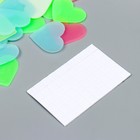 Наклейка фосфорная пластик "Сердечки" набор 40 шт МИКС 17х12 см - фото 21420837