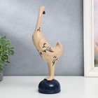 Сувенир полистоун "Прованс. Гусыня с голубыми цветочками" 25х13х10 см - фото 21420878