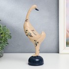 Сувенир полистоун "Прованс. Гусыня с голубыми цветочками" 25х13х10 см - фото 21420879