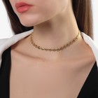 Чокер «Античность» сердечки, цвет золото, L=37 - фото 24423419