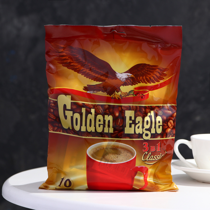 Растворимый кофейный напиток 3 в 1 «Golden Eagle Classic», 20 г - Фото 1