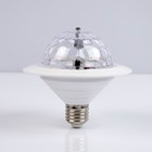Световой прибор «Диско-шар» 12 см, Е27, свечение RGB - фото 6505168