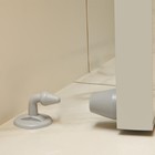 Дверной ограничитель LOCKLAND, изогнутый, цвет серый - Фото 1